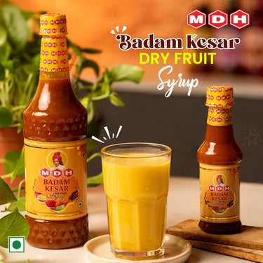 MDH - Badam Kesar Thandai Dry Fruit Syrup 750ml | Refreshing Drink For Summer (Mix With Milk Only)